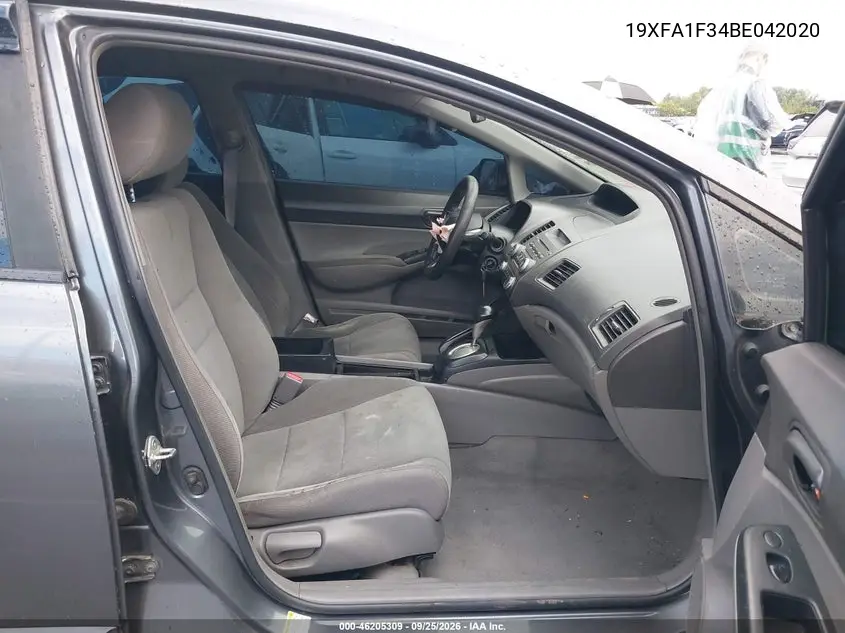 2011 HONDA CIVIC VIN 19XFA1F34BE042020 — фото 5