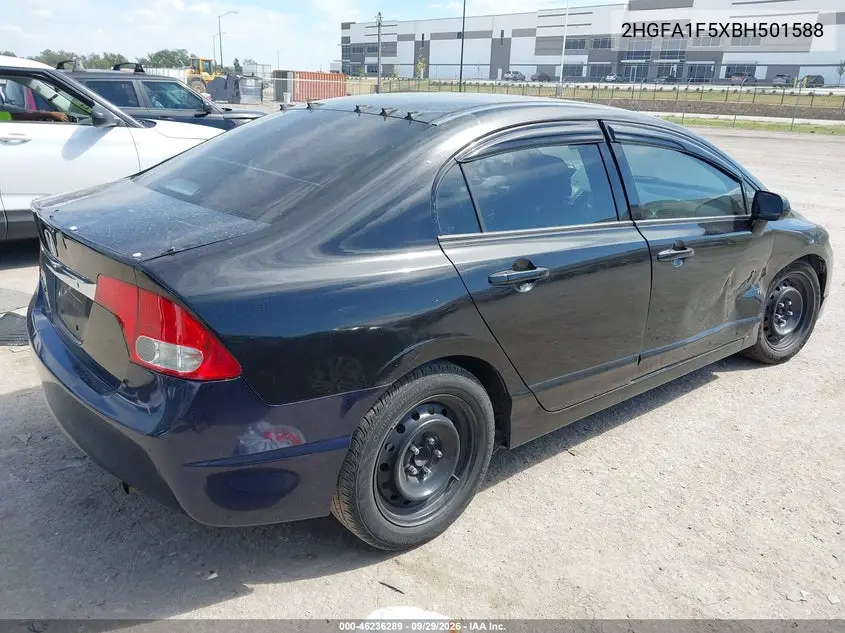 2011 HONDA CIVIC VIN 2HGFA1F5XBH501588 — фото 4