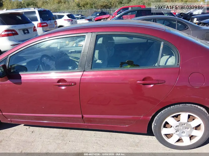 2011 HONDA CIVIC VIN 19XFA1F51BE033986 — фото 15