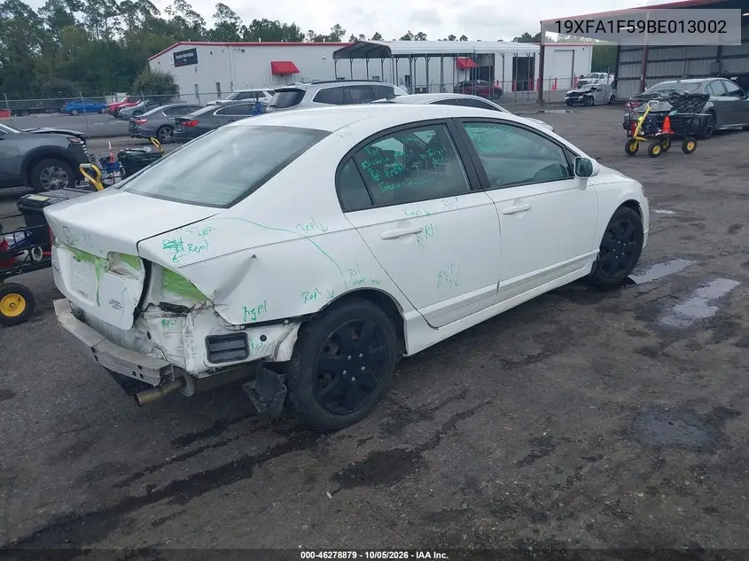 2011 HONDA CIVIC VIN 19XFA1F59BE013002 — фото 4