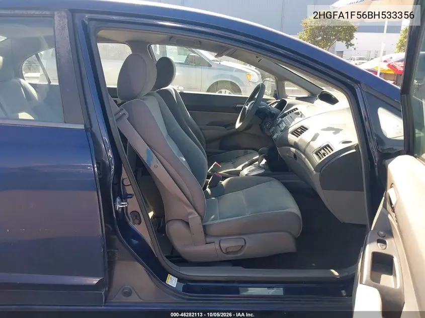 2011 HONDA CIVIC VIN 2HGFA1F56BH533356 — фото 5