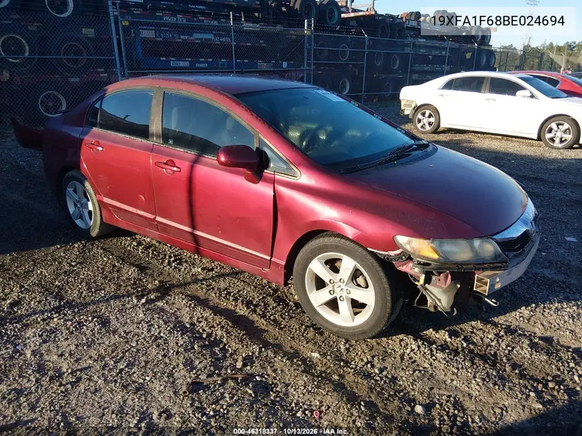 HONDA CIVIC 2011, VIN 19XFA1F68BE024694