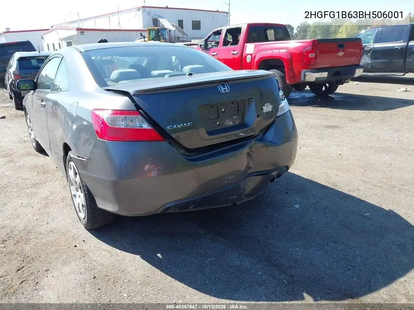 2011 HONDA CIVIC VIN 2HGFG1B63BH506001 — фото 3
