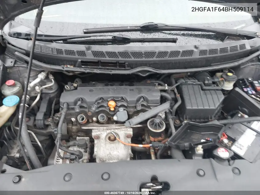 2011 HONDA CIVIC VIN 2HGFA1F64BH509114 — фото 10