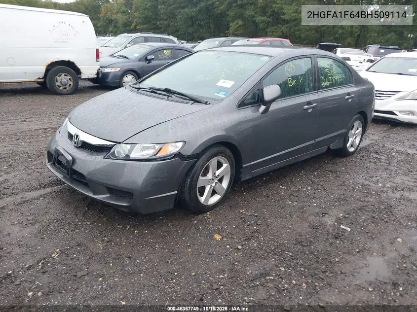 2011 HONDA CIVIC VIN 2HGFA1F64BH509114 — фото 4