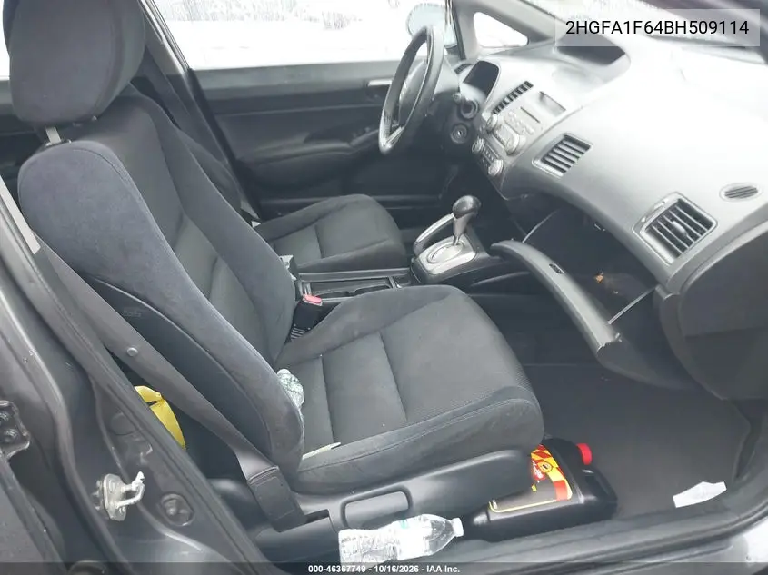 2011 HONDA CIVIC VIN 2HGFA1F64BH509114 — фото 7