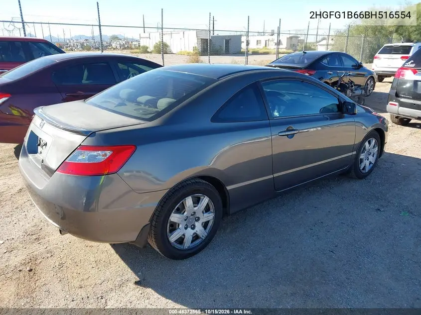 2011 HONDA CIVIC VIN 2HGFG1B66BH516554 — фото 4