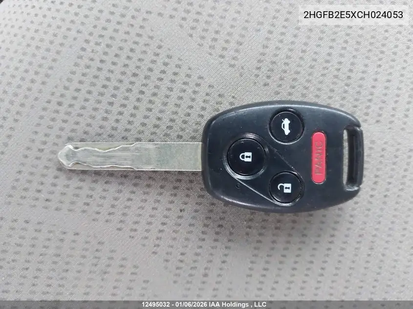 2012 HONDA CIVIC VIN 2HGFB2E5XCH024053 — фото 11