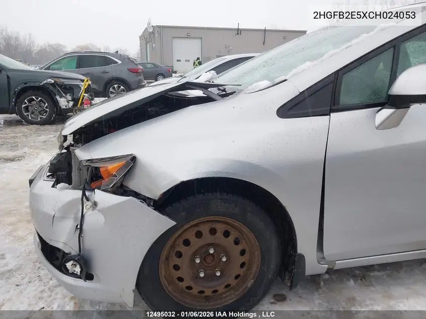 2012 HONDA CIVIC VIN 2HGFB2E5XCH024053 — фото 18