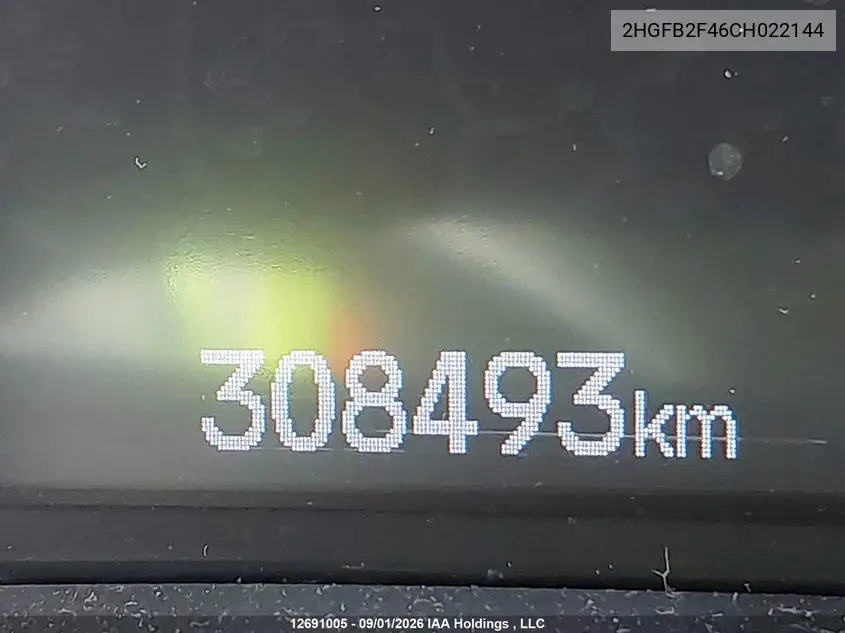 2012 HONDA CIVIC VIN 2HGFB2F46CH022144 — фото 15
