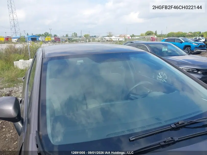 2012 HONDA CIVIC VIN 2HGFB2F46CH022144 — фото 17