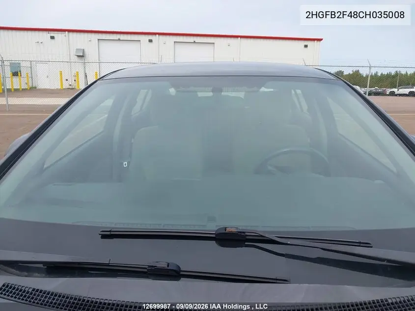 2012 HONDA CIVIC VIN 2HGFB2F48CH035008 — фото 17