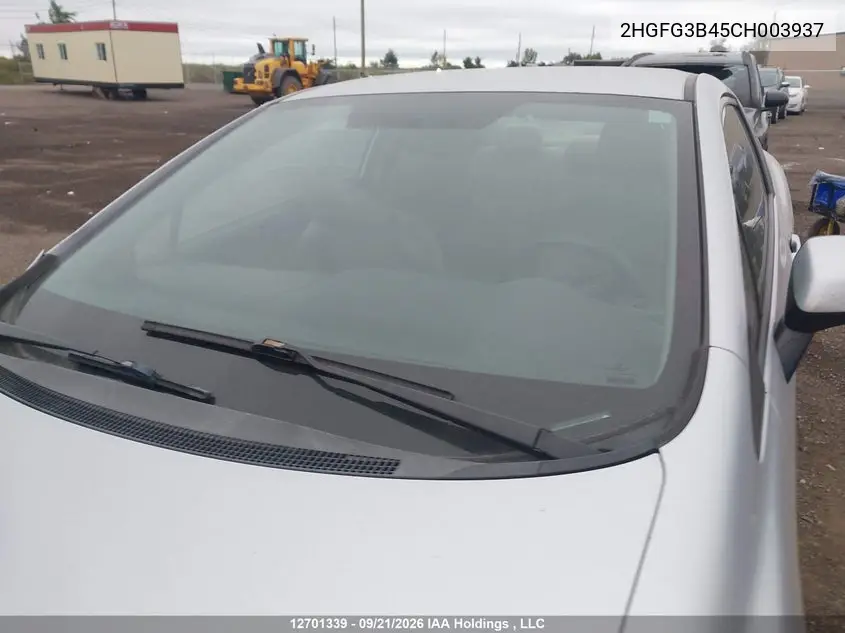 2012 HONDA CIVIC VIN 2HGFG3B45CH003937 — фото 16