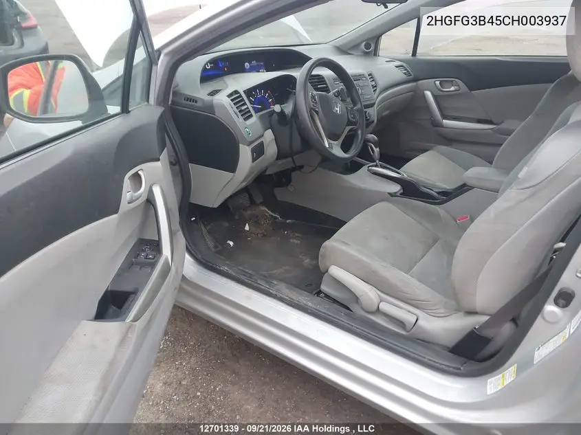 2012 HONDA CIVIC VIN 2HGFG3B45CH003937 — фото 17