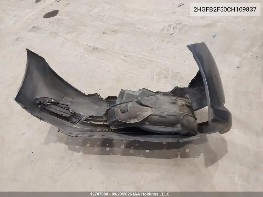 2012 HONDA CIVIC VIN 2HGFB2F50CH109837 — фото 12