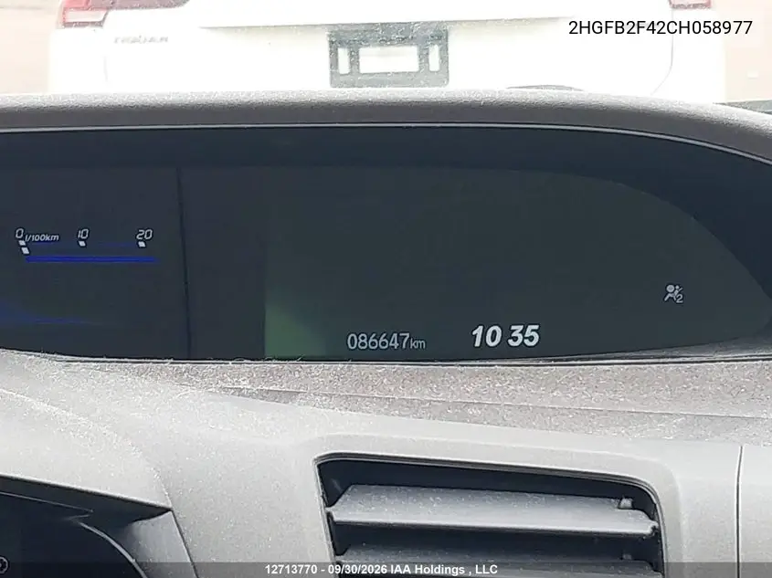 2012 HONDA CIVIC VIN 2HGFB2F42CH058977 — фото 15
