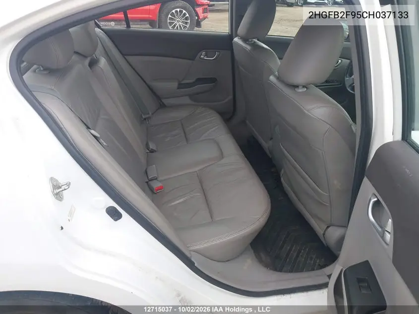2012 HONDA CIVIC VIN 2HGFB2F95CH037133 — фото 8