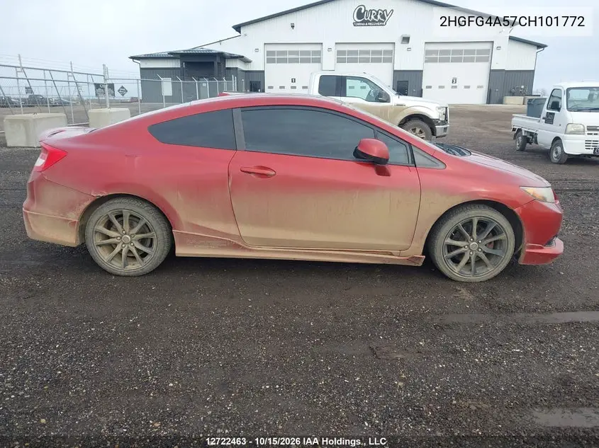 2012 HONDA CIVIC VIN 2HGFG4A57CH101772 — фото 13