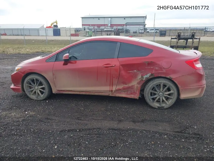 2012 HONDA CIVIC VIN 2HGFG4A57CH101772 — фото 14