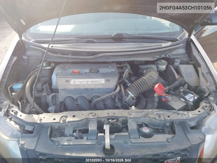 2012 HONDA CIVIC VIN 2HGFG4A53CH101056 — фото 10