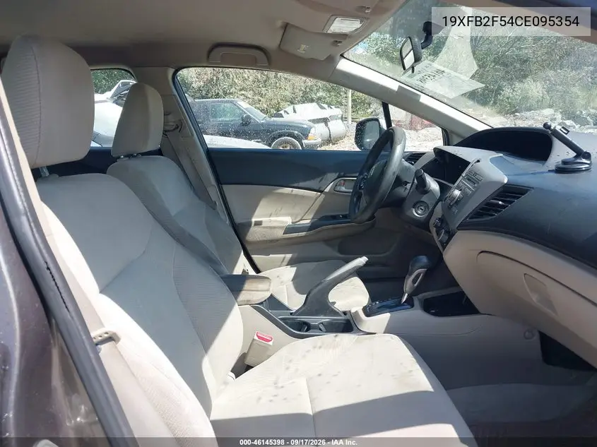 2012 HONDA CIVIC VIN 19XFB2F54CE095354 — фото 5