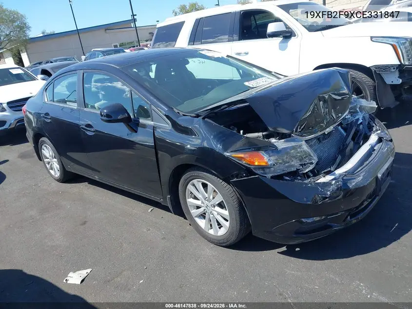 HONDA CIVIC 2012, VIN 19XFB2F9XCE331847