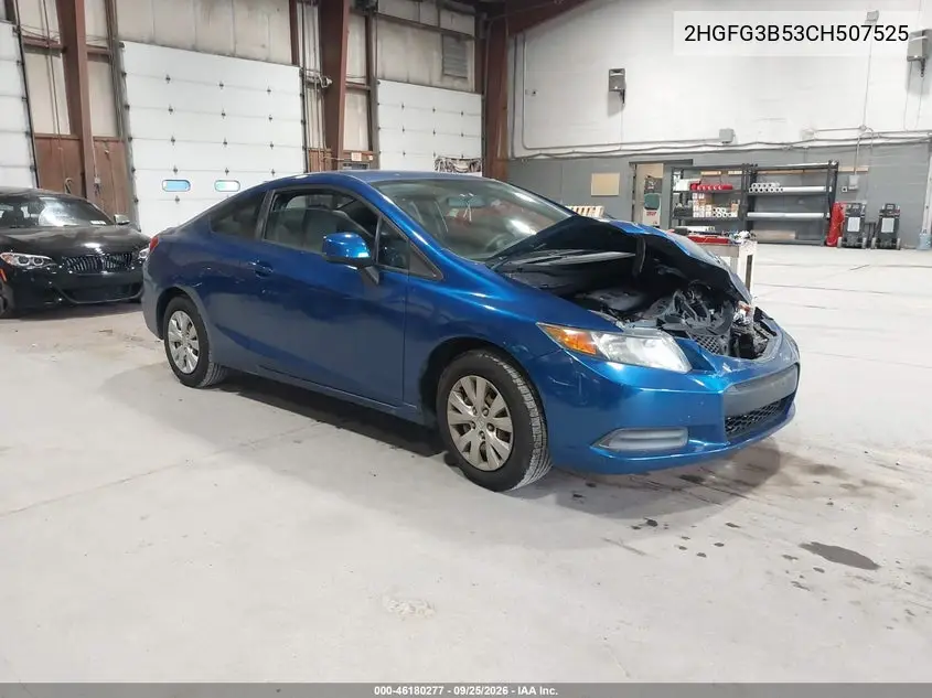 HONDA CIVIC 2012, VIN 2HGFG3B53CH507525