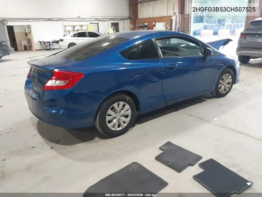 2012 HONDA CIVIC VIN 2HGFG3B53CH507525 — фото 4