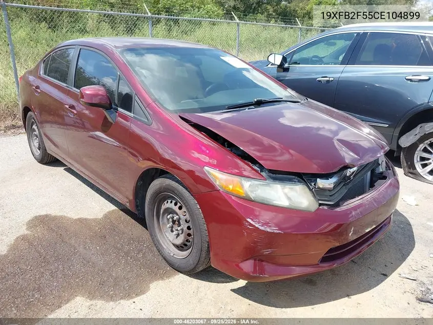 HONDA CIVIC 2012, VIN 19XFB2F55CE104899