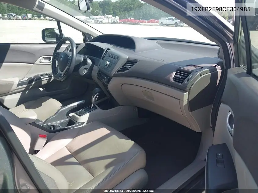 2012 HONDA CIVIC VIN 19XFB2F98CE304985 — фото 5