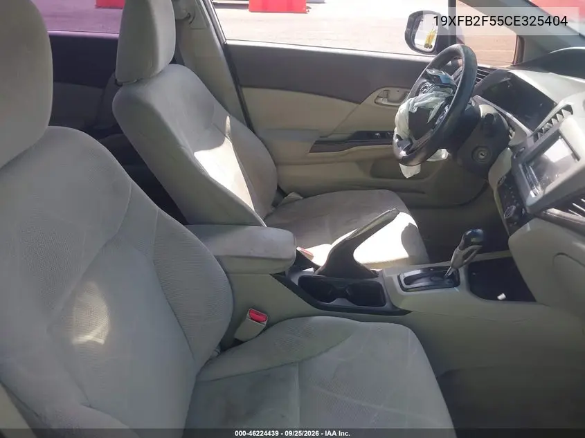 2012 HONDA CIVIC VIN 19XFB2F55CE325404 — фото 5
