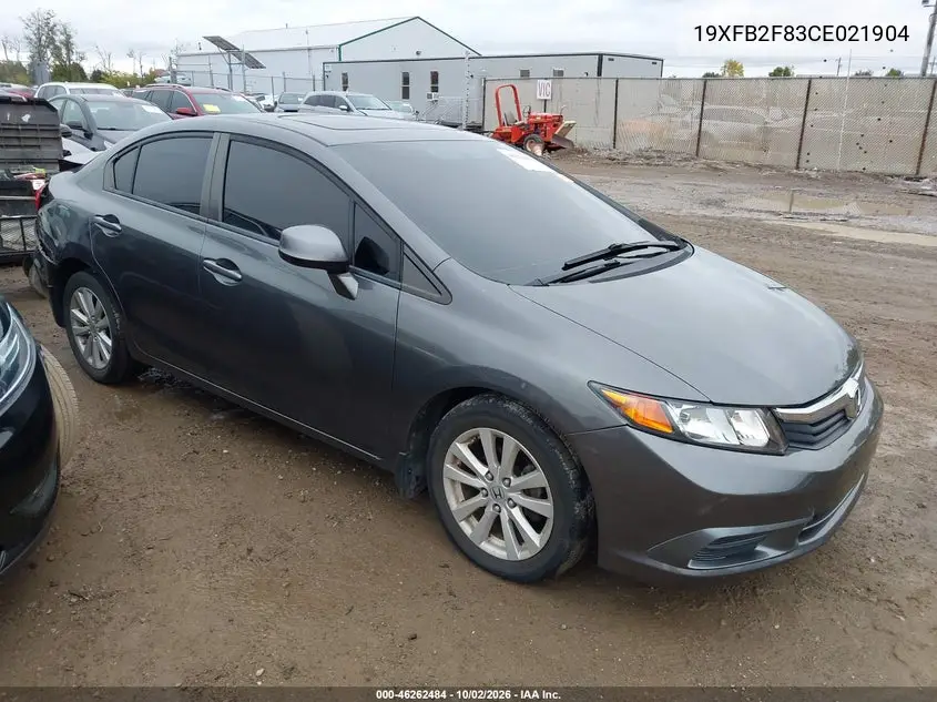 HONDA CIVIC 2012, VIN 19XFB2F83CE021904