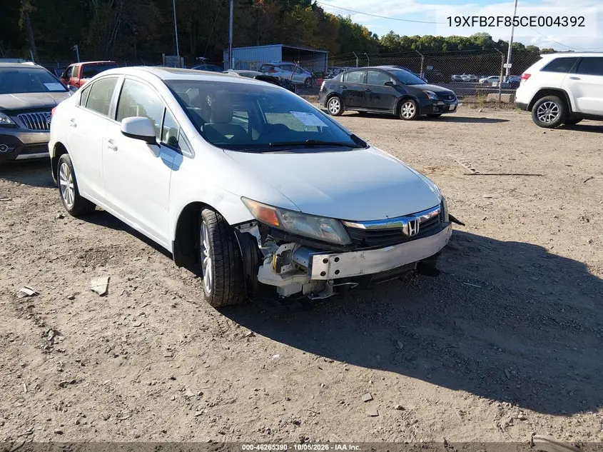 HONDA CIVIC 2012, VIN 19XFB2F85CE004392