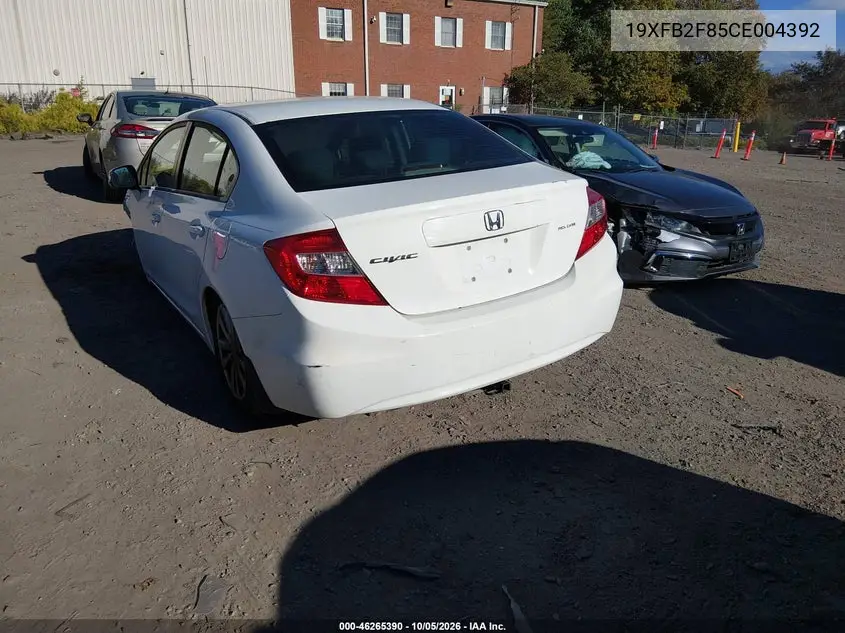 2012 HONDA CIVIC VIN 19XFB2F85CE004392 — фото 3