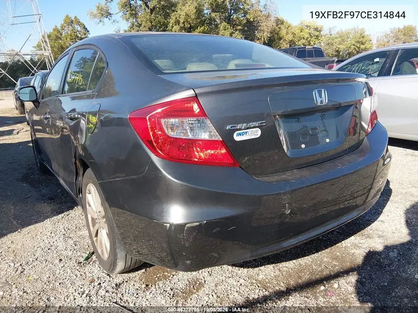 2012 HONDA CIVIC VIN 19XFB2F97CE314844 — фото 3