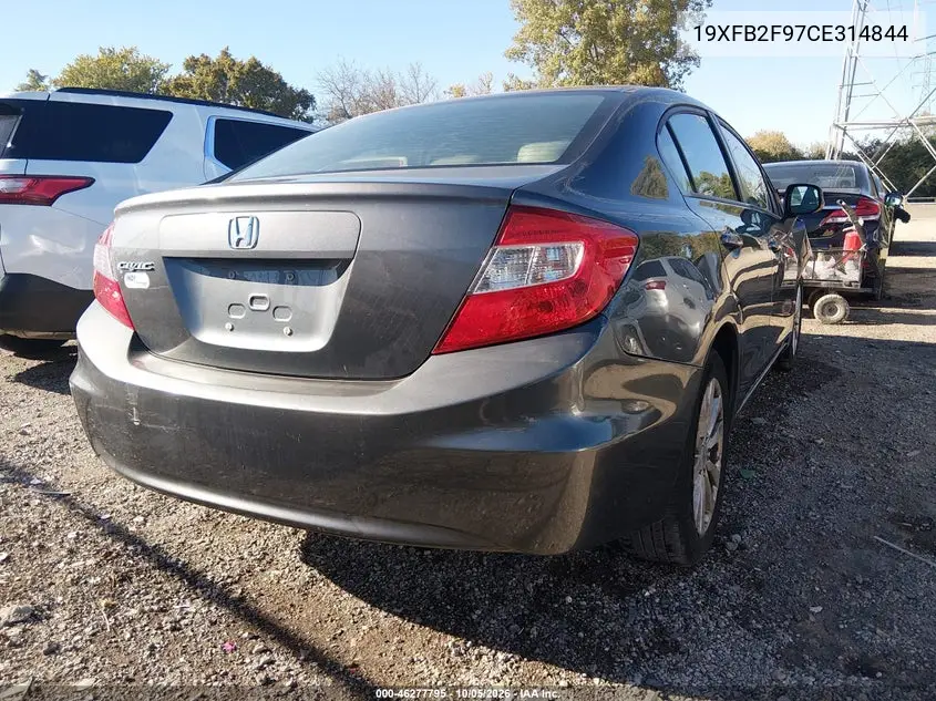 2012 HONDA CIVIC VIN 19XFB2F97CE314844 — фото 4