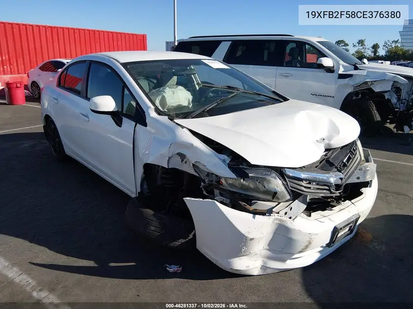 HONDA CIVIC 2012, VIN 19XFB2F58CE376380