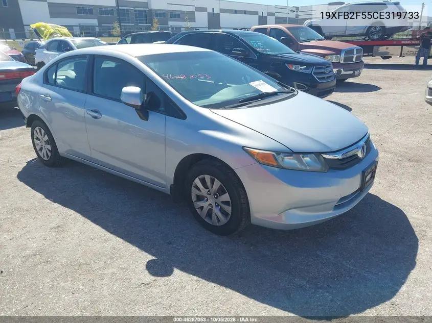 HONDA CIVIC 2012, VIN 19XFB2F55CE319733