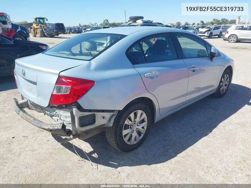 2012 HONDA CIVIC VIN 19XFB2F55CE319733 — фото 4