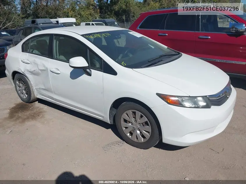 HONDA CIVIC 2012, VIN 19XFB2F51CE037296