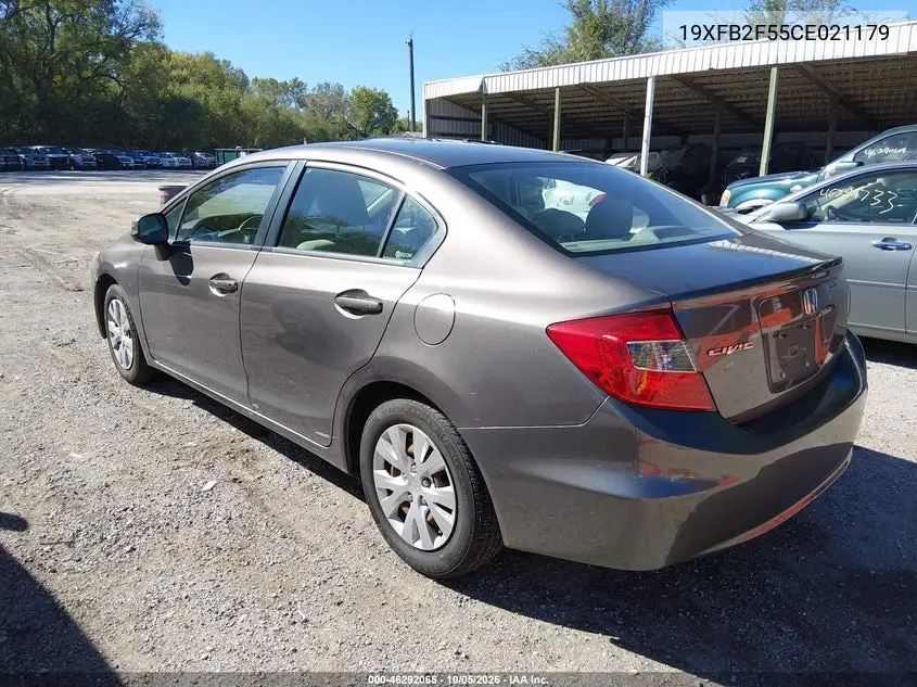 2012 HONDA CIVIC VIN 19XFB2F55CE021179 — фото 3