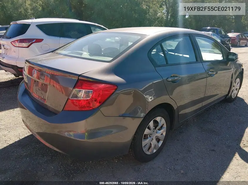 2012 HONDA CIVIC VIN 19XFB2F55CE021179 — фото 4