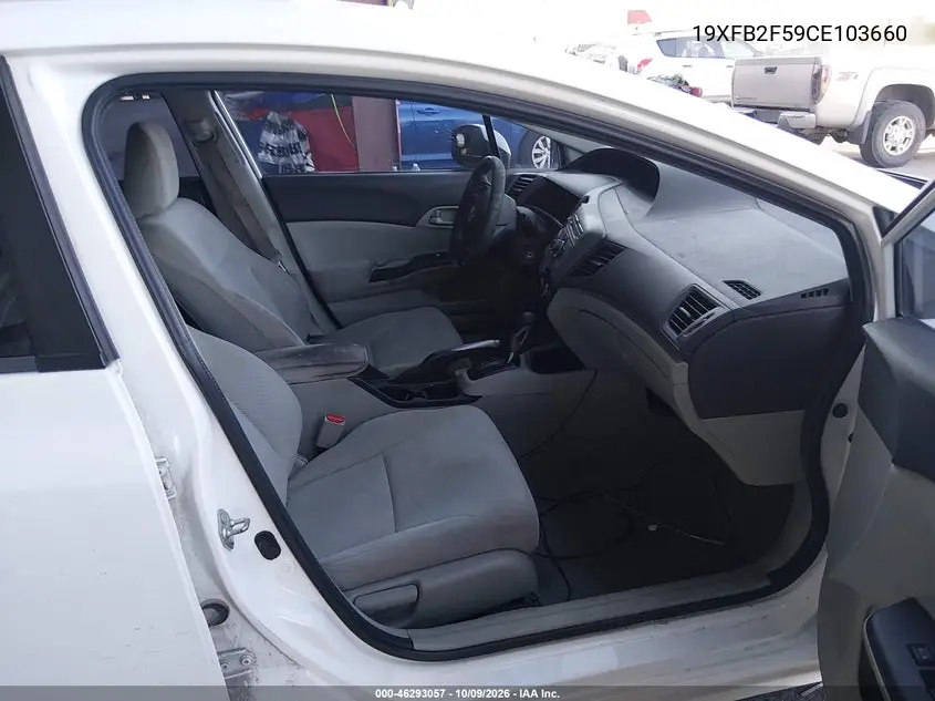 2012 HONDA CIVIC VIN 19XFB2F59CE103660 — фото 5