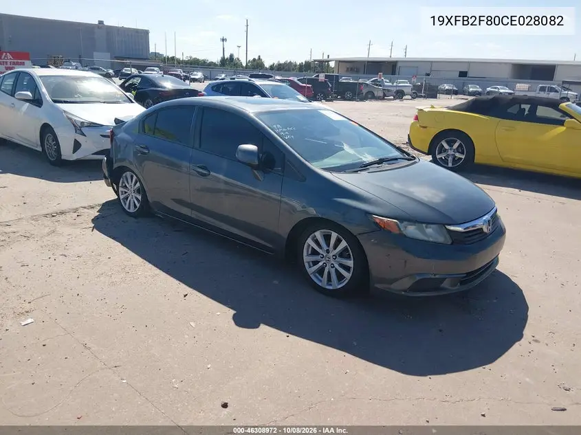 HONDA CIVIC 2012, VIN 19XFB2F80CE028082