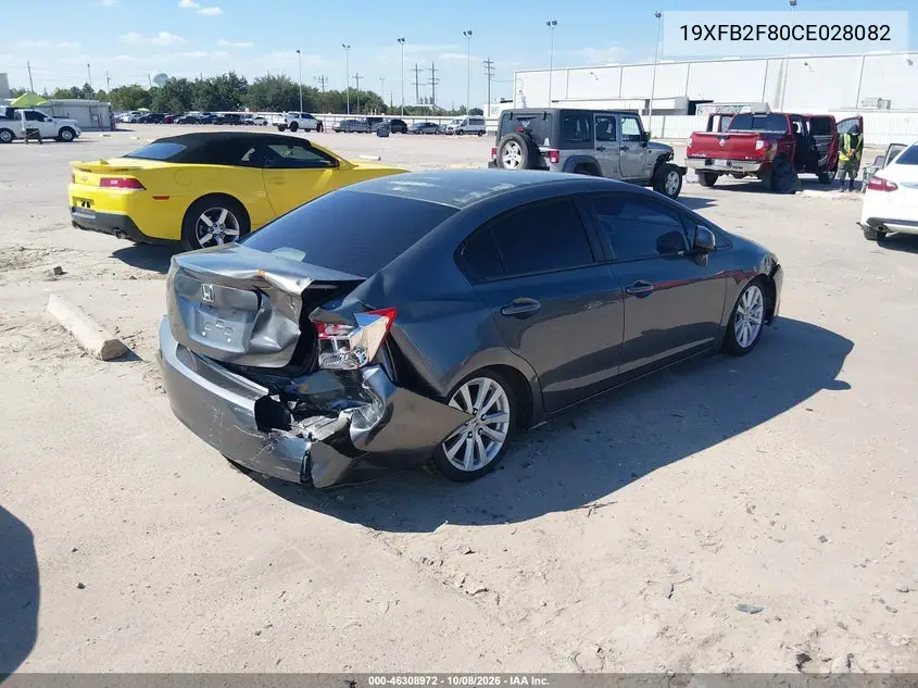 2012 HONDA CIVIC VIN 19XFB2F80CE028082 — фото 4