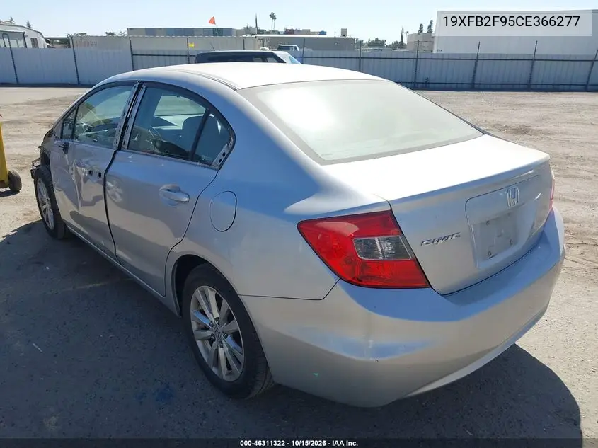 2012 HONDA CIVIC VIN 19XFB2F95CE366277 — фото 3