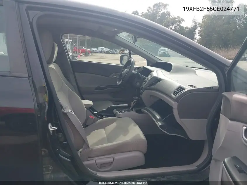 2012 HONDA CIVIC VIN 19XFB2F56CE024771 — фото 5