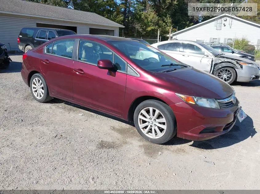 HONDA CIVIC 2012, VIN 19XFB2F90CE057428