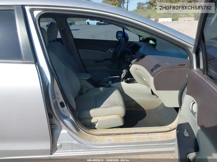 2012 HONDA CIVIC VIN 2HGFB2F8XCH585782 — фото 5