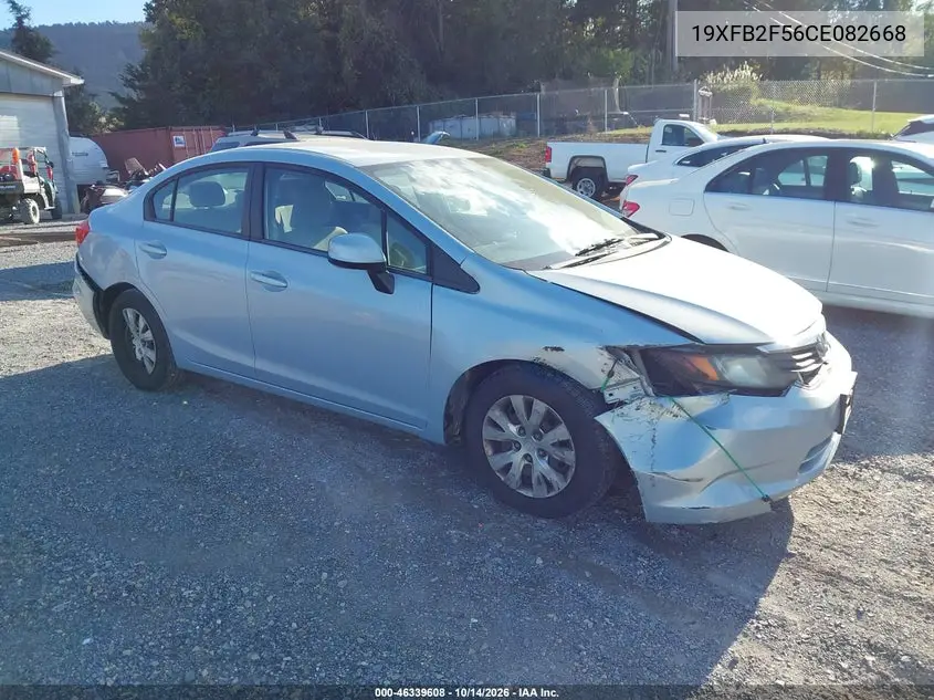HONDA CIVIC 2012, VIN 19XFB2F56CE082668